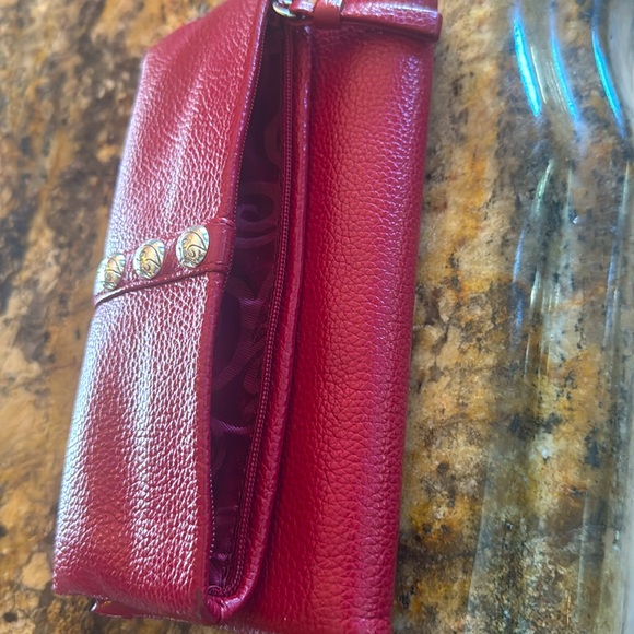 Brighton red leather wallet. - Picture 3 of 3